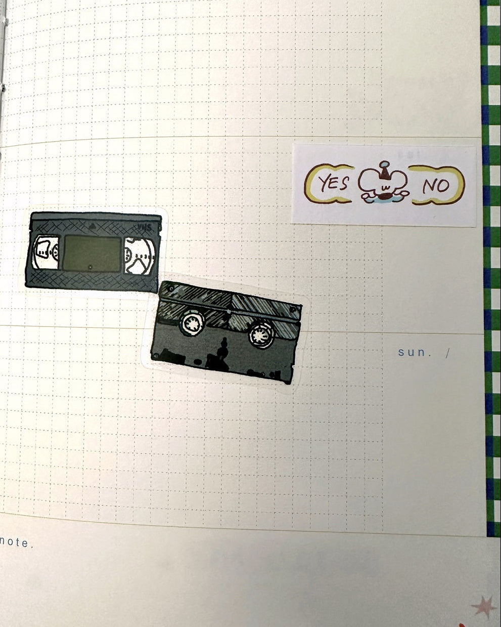 TAOthings Studio - Video Days hand-drawn sticker sheet
