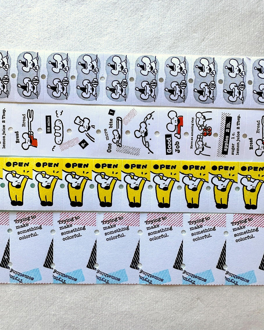 1991w2992 - Make Something Colorful label sticker roll SAMPLES