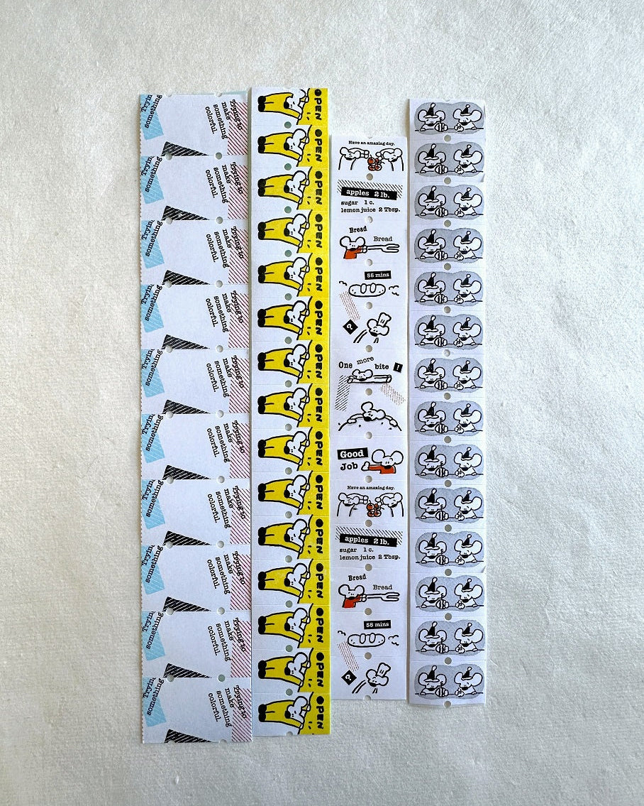 1991w2992 - The Movie label sticker roll SAMPLES