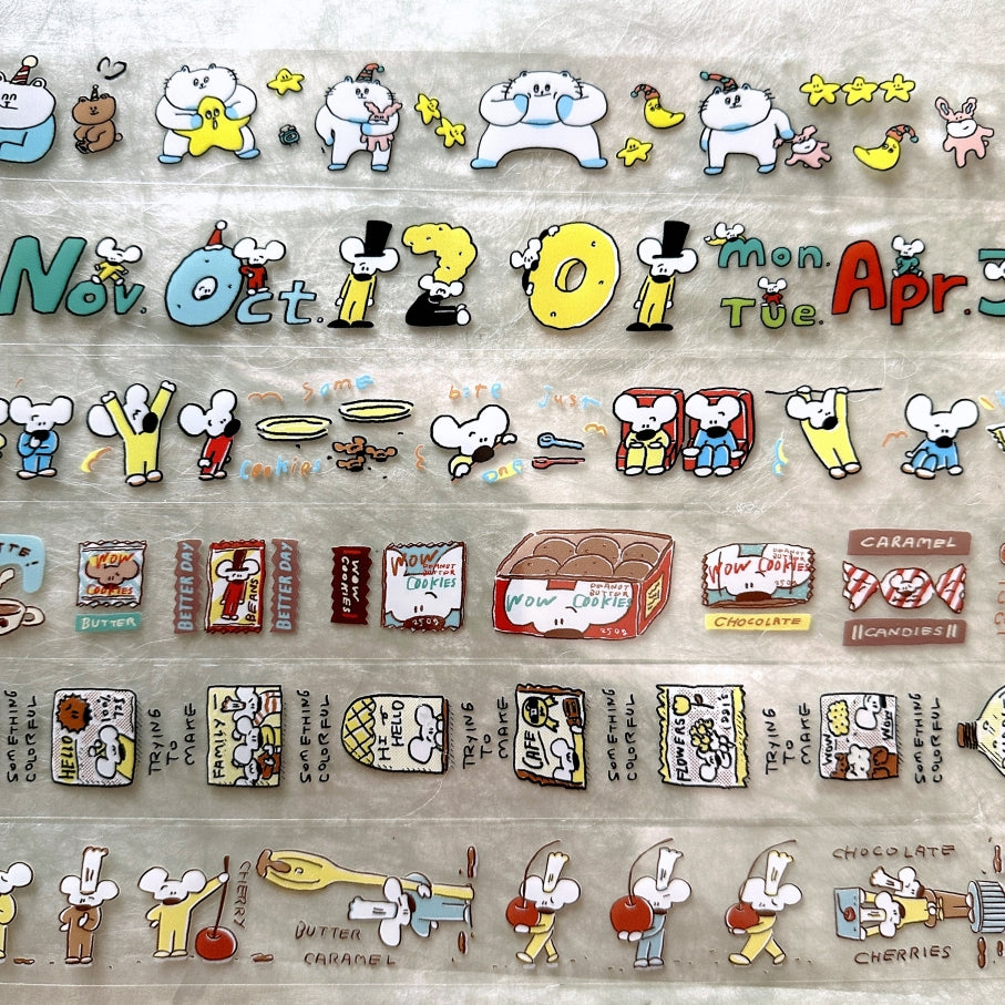 1991w2992 - Numbers PET tape SAMPLES
