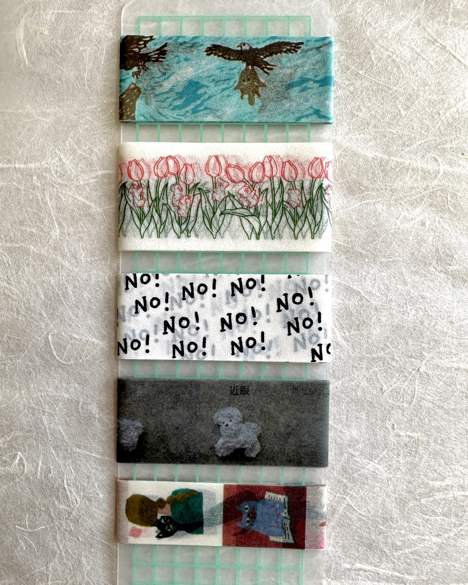 shō Little Happiness - No! No! washi tape SAMPLES