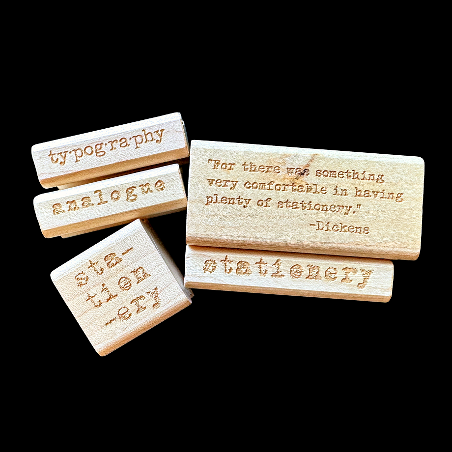 TAOthings Studio - Stationery (vintage typerwriter) rubber stamp