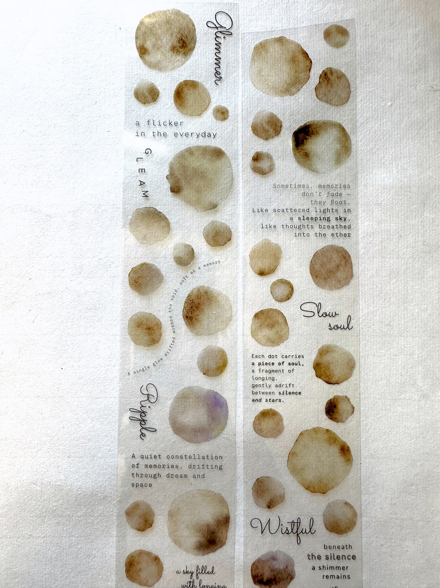 Asteroid B-610 - Dreamdust & Memory Haze PET tape SAMPLES