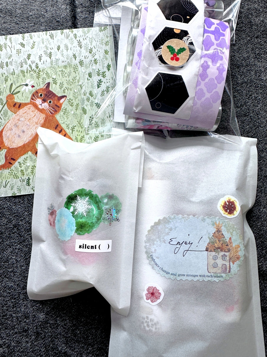 Fairy Maru - Bubble World Vol. 10 laser silver kiss-cut PET tape SAMPLES