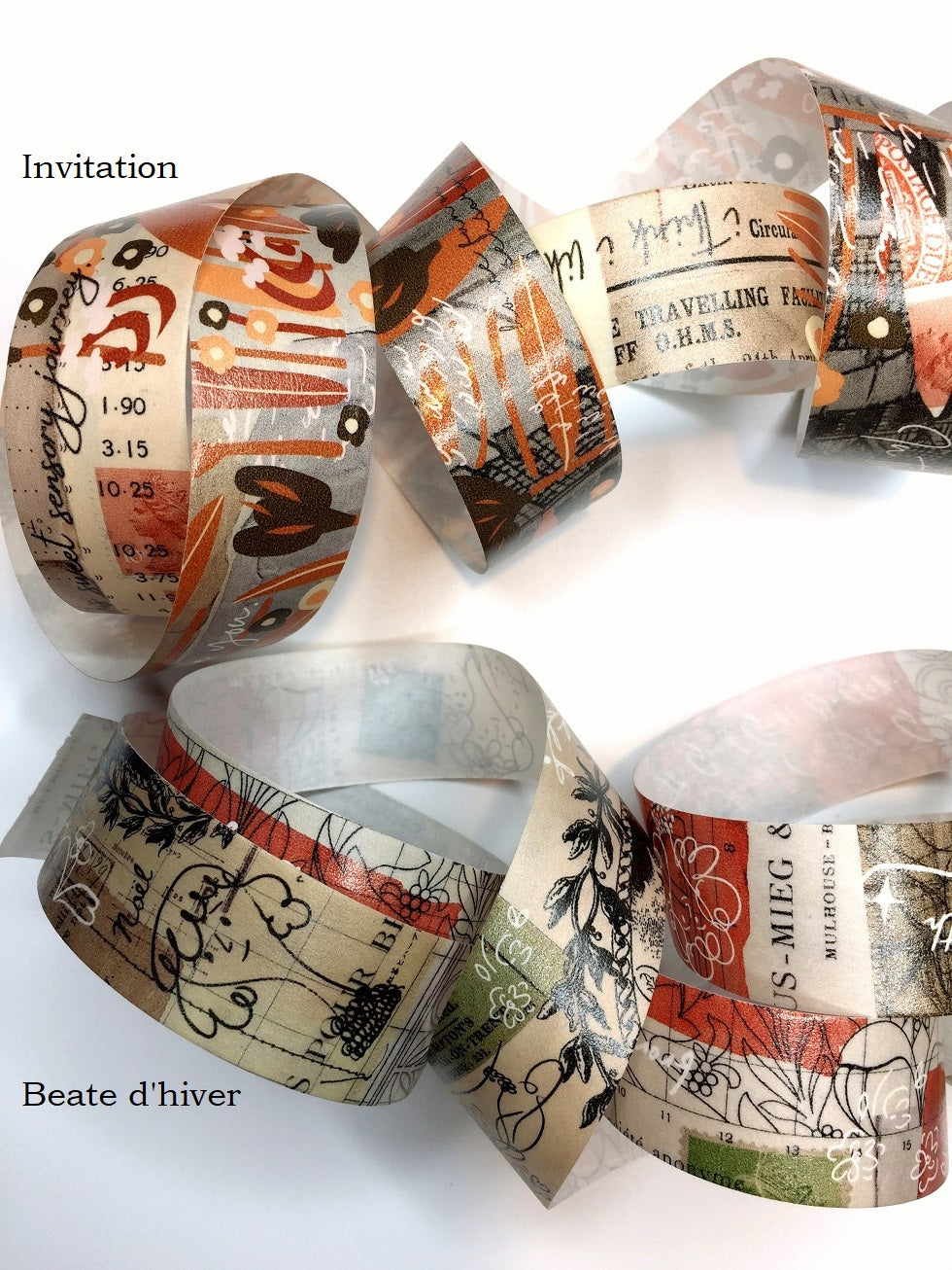 A Kind of Café - Invitation & Beate d'hiver washi tapes (limited edition) SAMPLES