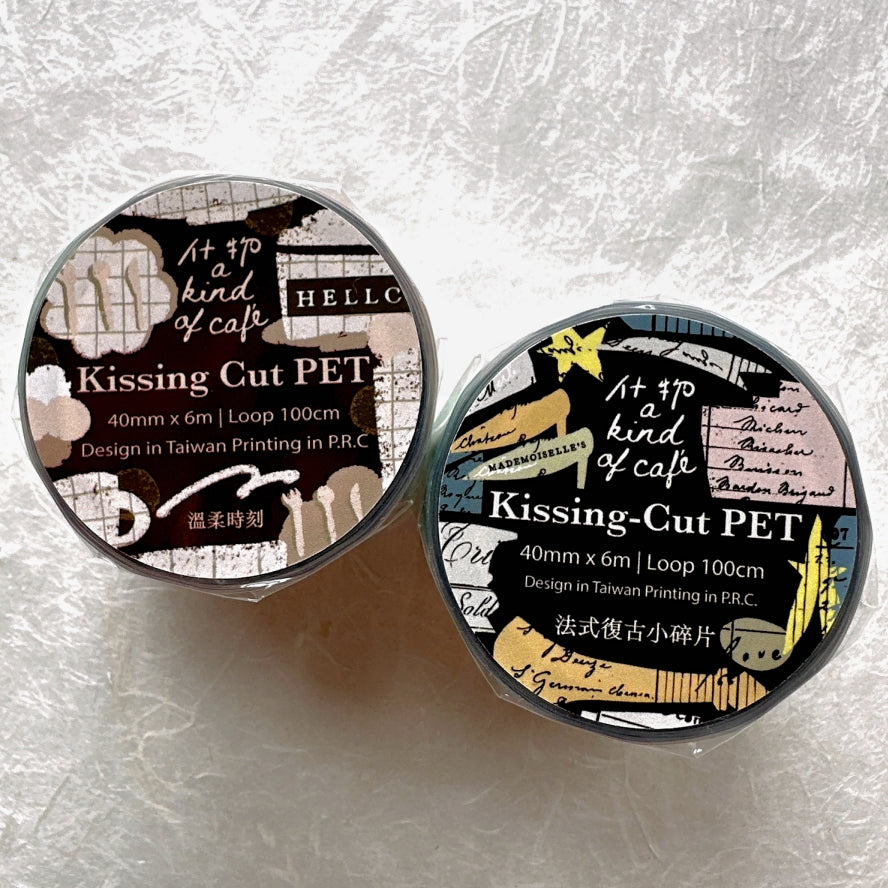A Kind of Café - Mademoiselle's Vintage Joy kiss-cut PET tape SAMPLES
