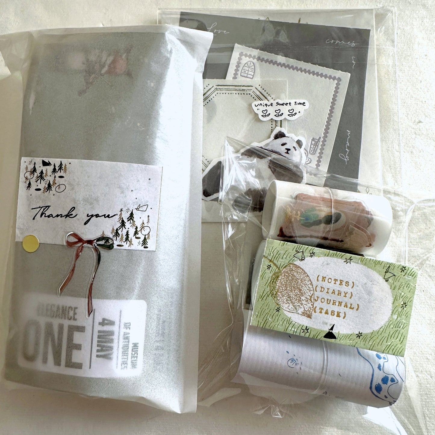 Avocadomori - Tiny World sticky memo roll SAMPLES