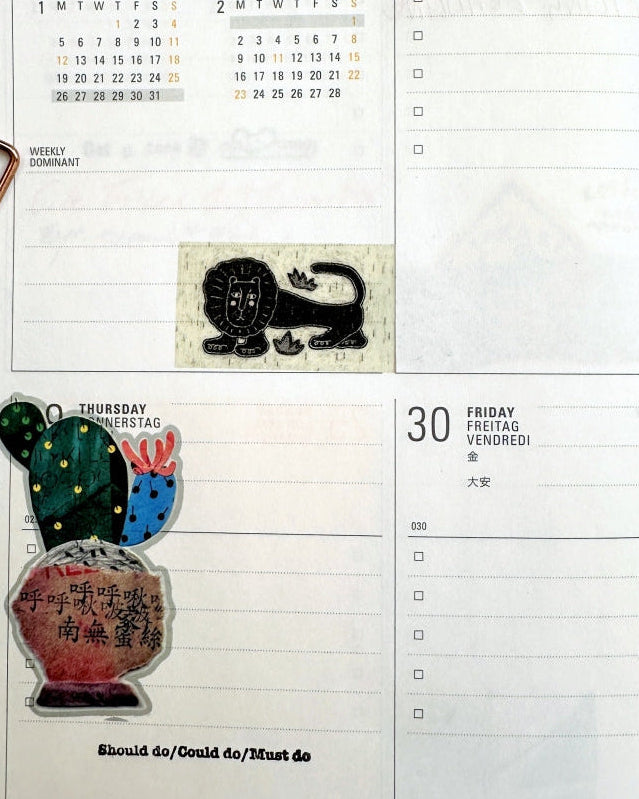 Blue Semicircle - Odd Little Days washi tape SAMPLES