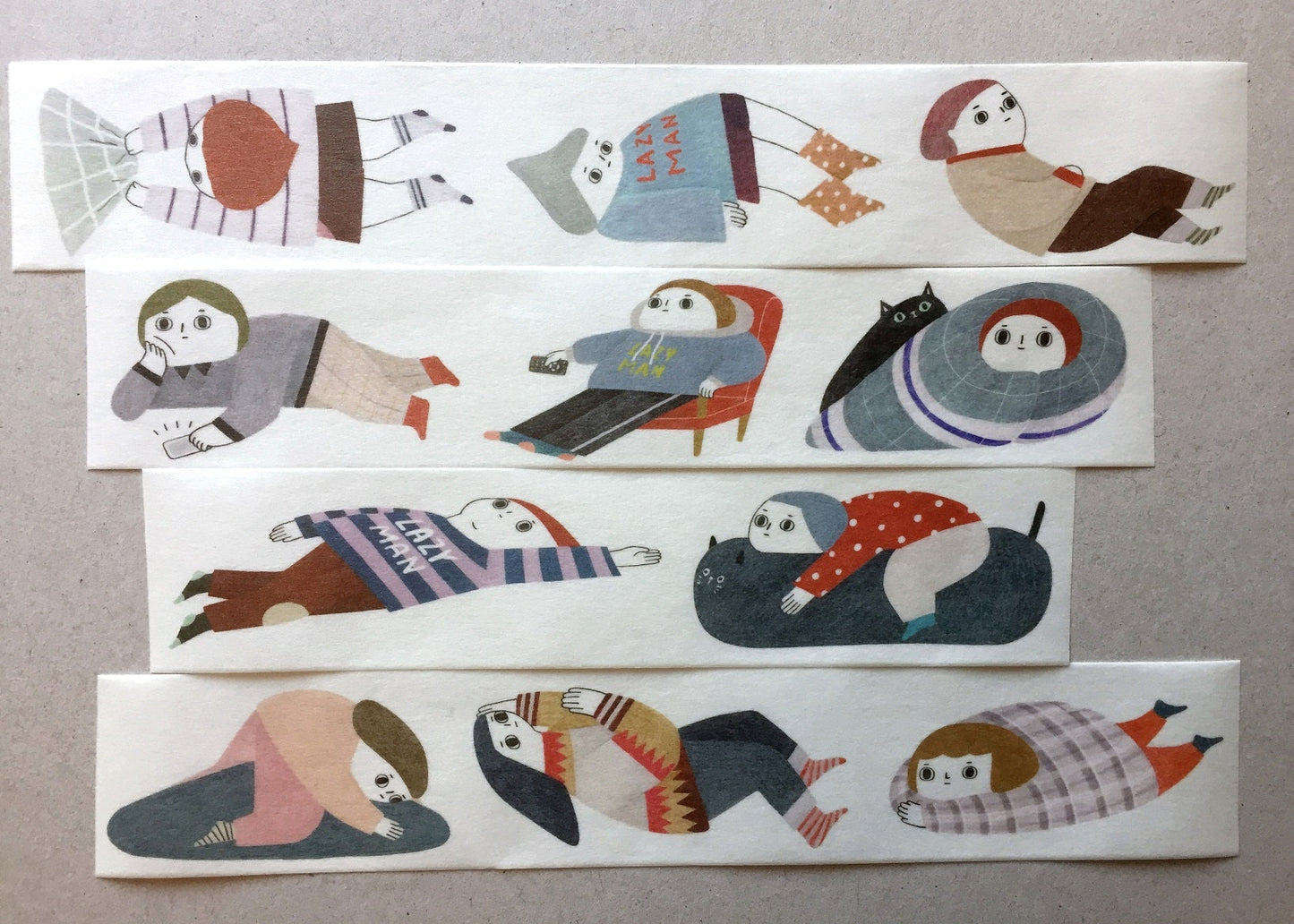 Birdcone - Lazy Life PET & washi tape SAMPLES