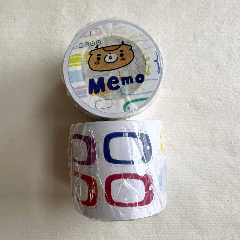 BuLan's Studio - Memo kiss-cut paper tape (4.5 cm x 200 cm) SAMPLES