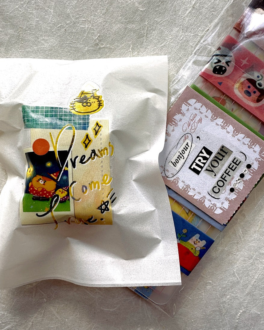 BuLan's Studio - Paper Art kiss-cut PET tape SAMPLES