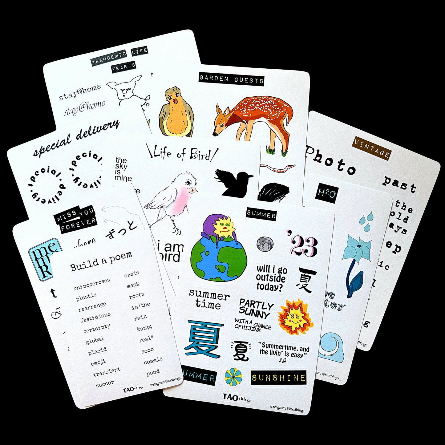 Negativity Dump (chronic pain & negative thoughts) - sticker sheets by TAOthings Studio