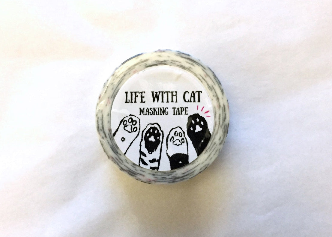 Cafe Little Bear - Life with Cat washi tape SAMPLES