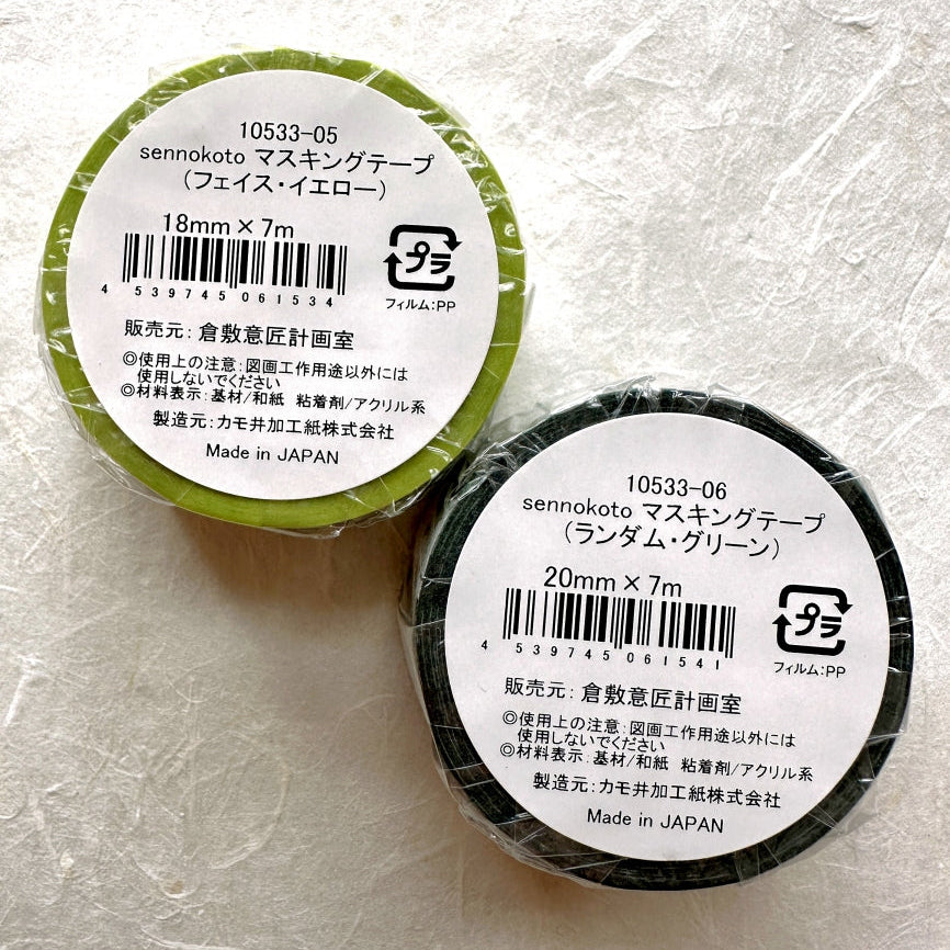 Classiky x sennokoto - Face washi tape SAMPLES