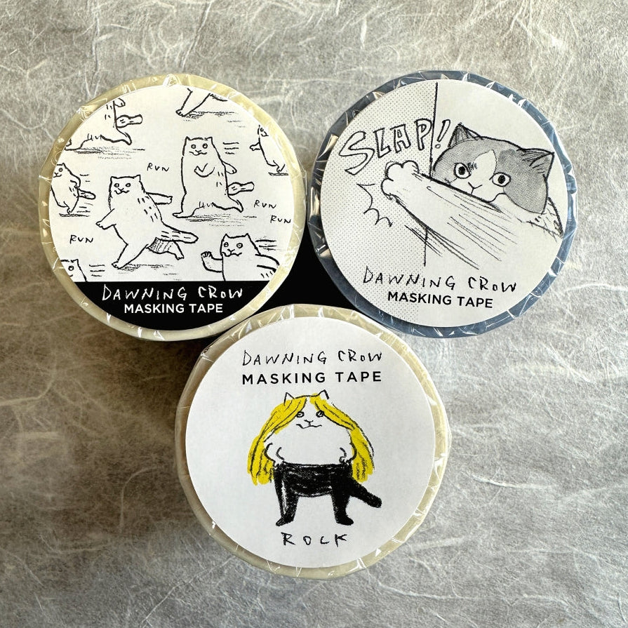 Dawning Crow - Rock Cat washi tape SAMPLES