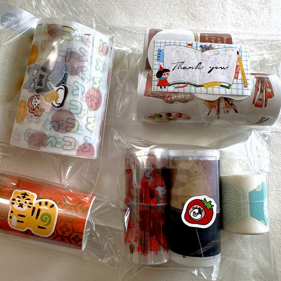 Yabee Zoo - Have a Nice Day sticker tape SAMPLES/ROLLS