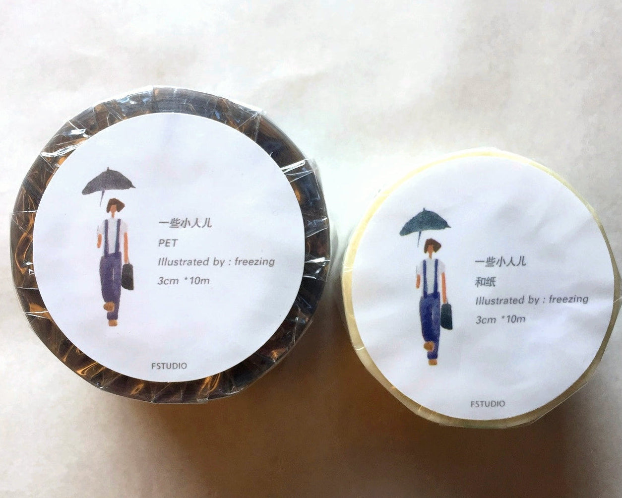 F Studio - Little People washi tape SAMPLES