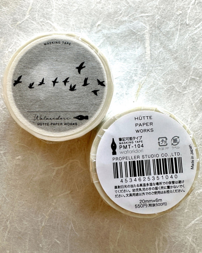 Hütte Paper Works - Migratory Birds washi tape SAMPLES