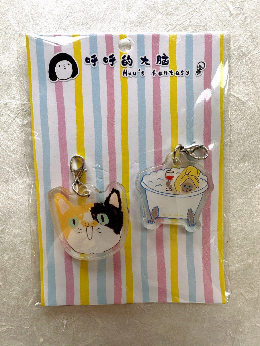 Destash | Huu's Fantasy - acrylic pendant charms set (New in package)