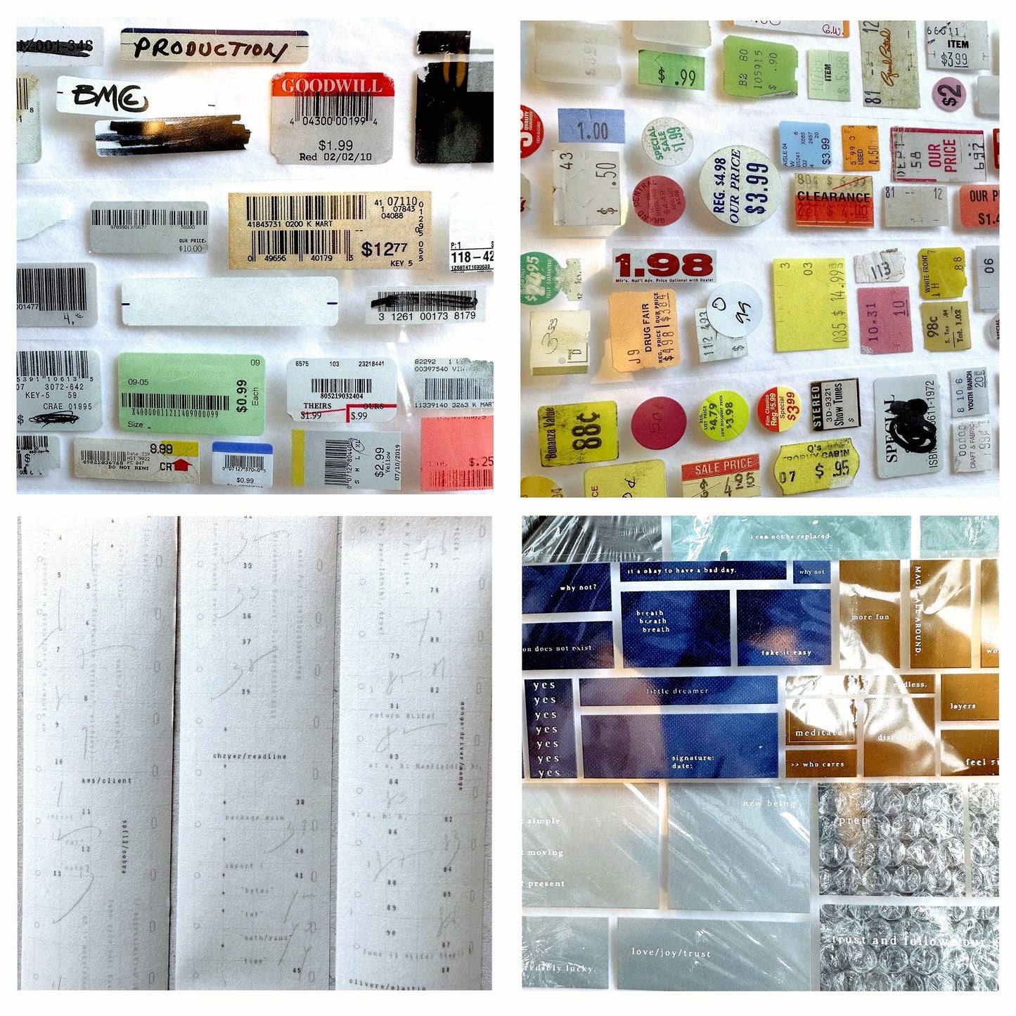 Jr. Journal - Cloud washi tape SAMPLES