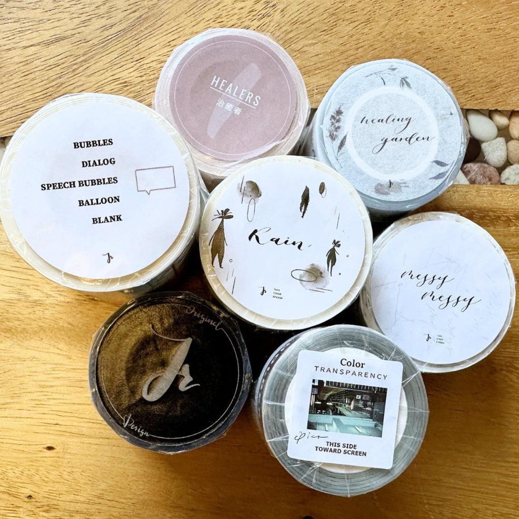 Jr. Journal - Rain 2.0 washi tape SAMPLES