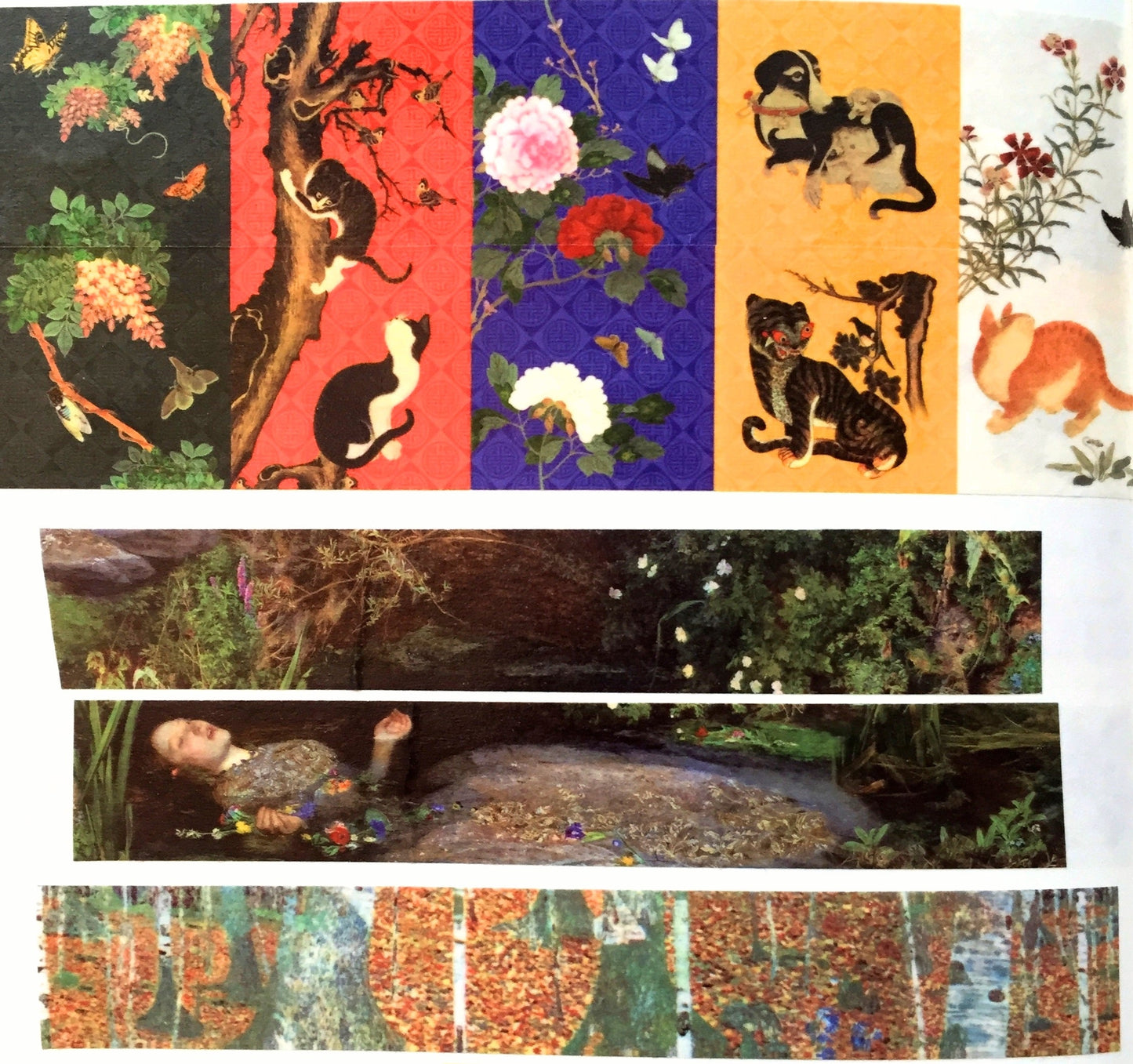 Jidam - John Everett Millais' Ophelia masking tape SAMPLES