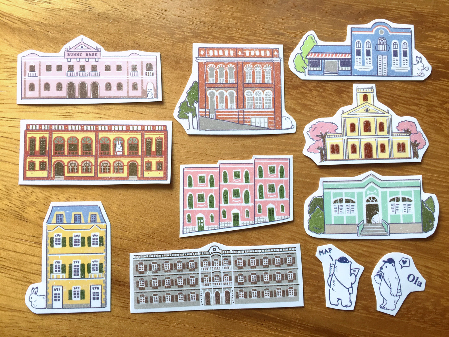 KumaYankee - Macao Portuguese Architecture Stickers