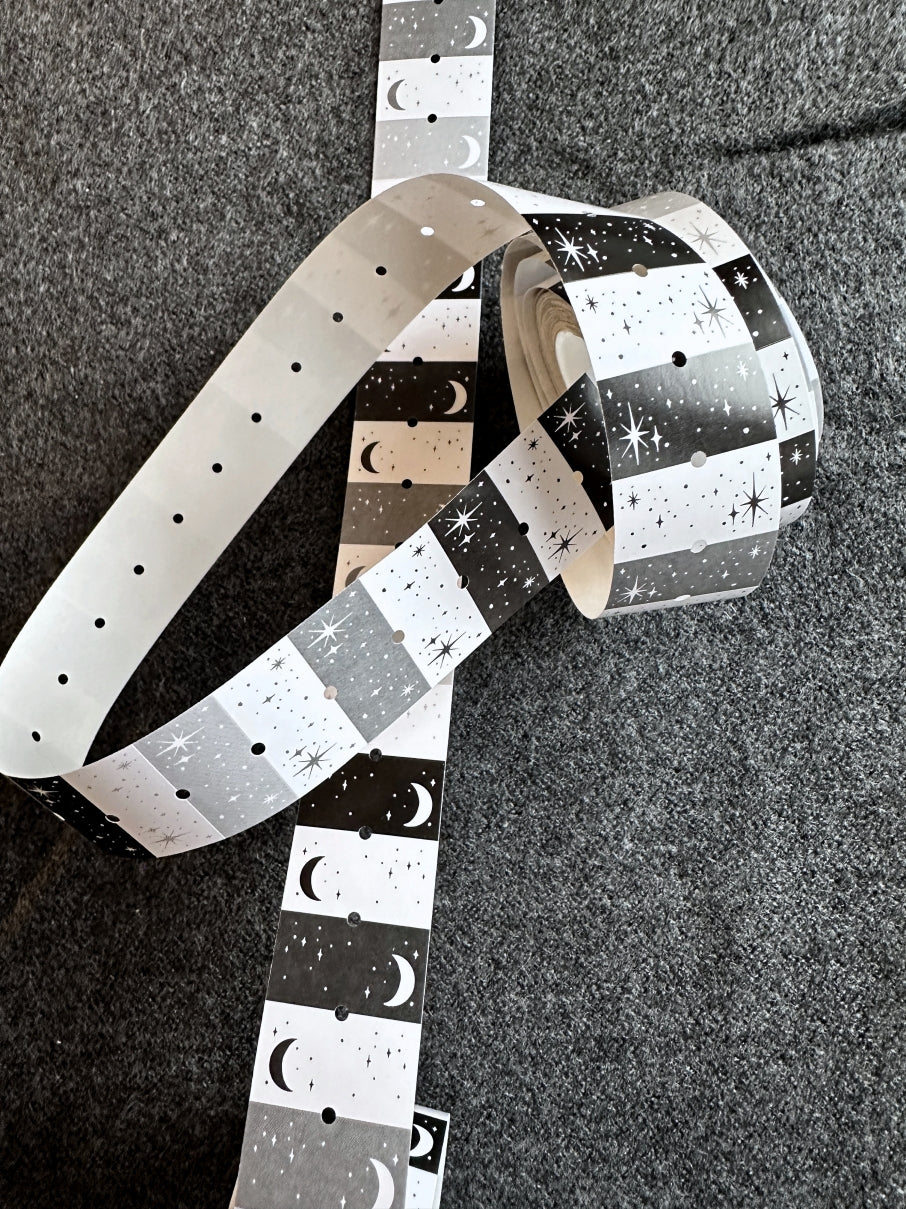 Lin Chia Ning - The Moon & The Stars label sticker roll SAMPLES