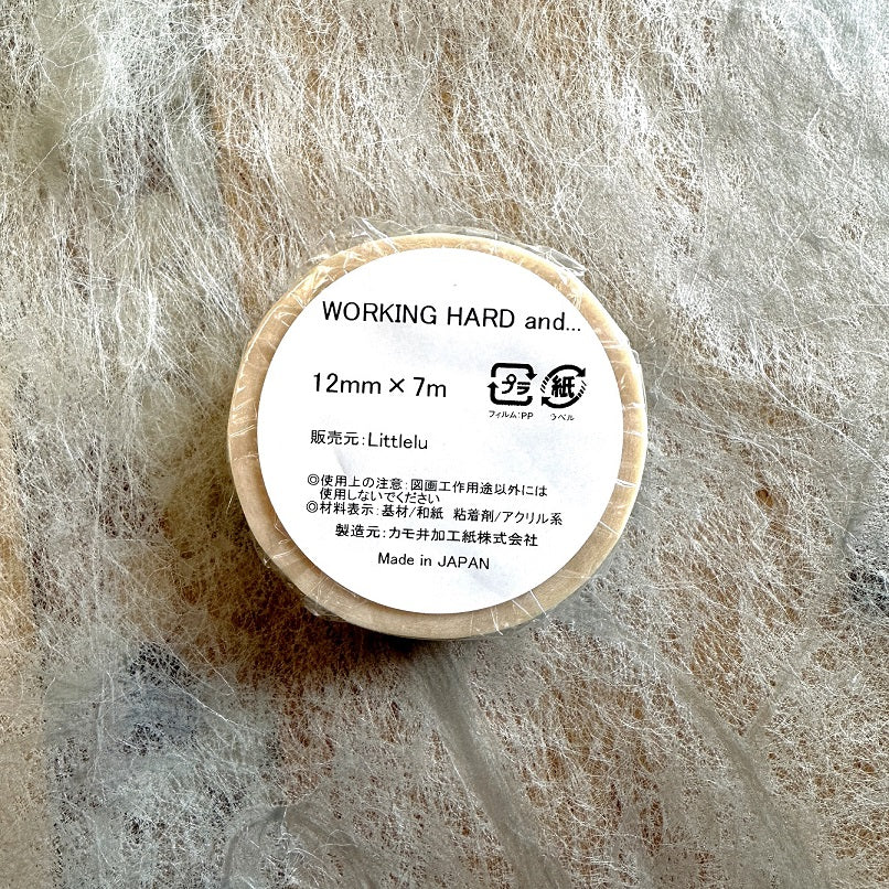 Littlelu - Working Hard slim washi tape SAMPLES