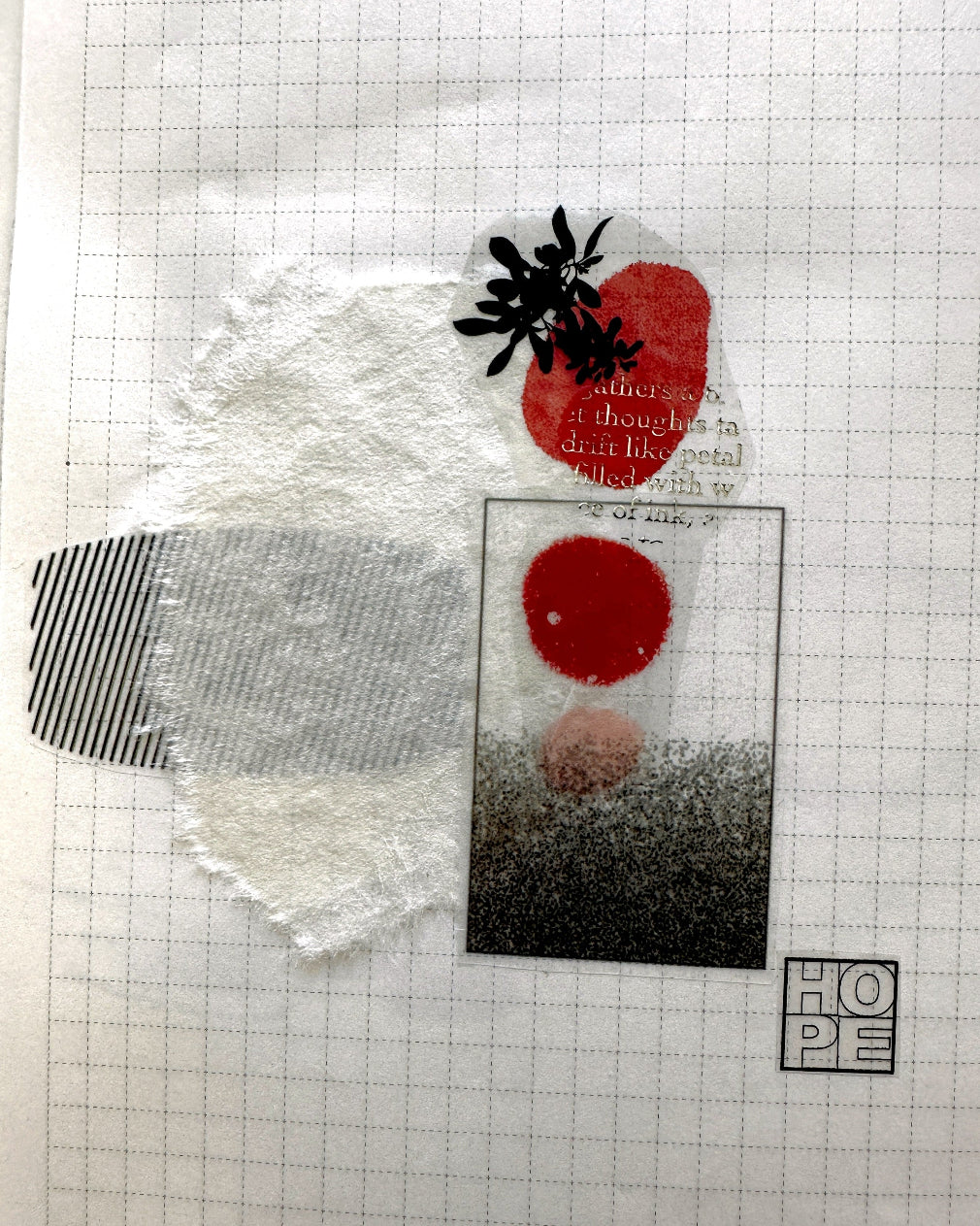 Ha7uu Studio - Hibiscus in Silver embossed PET SAMPLES
