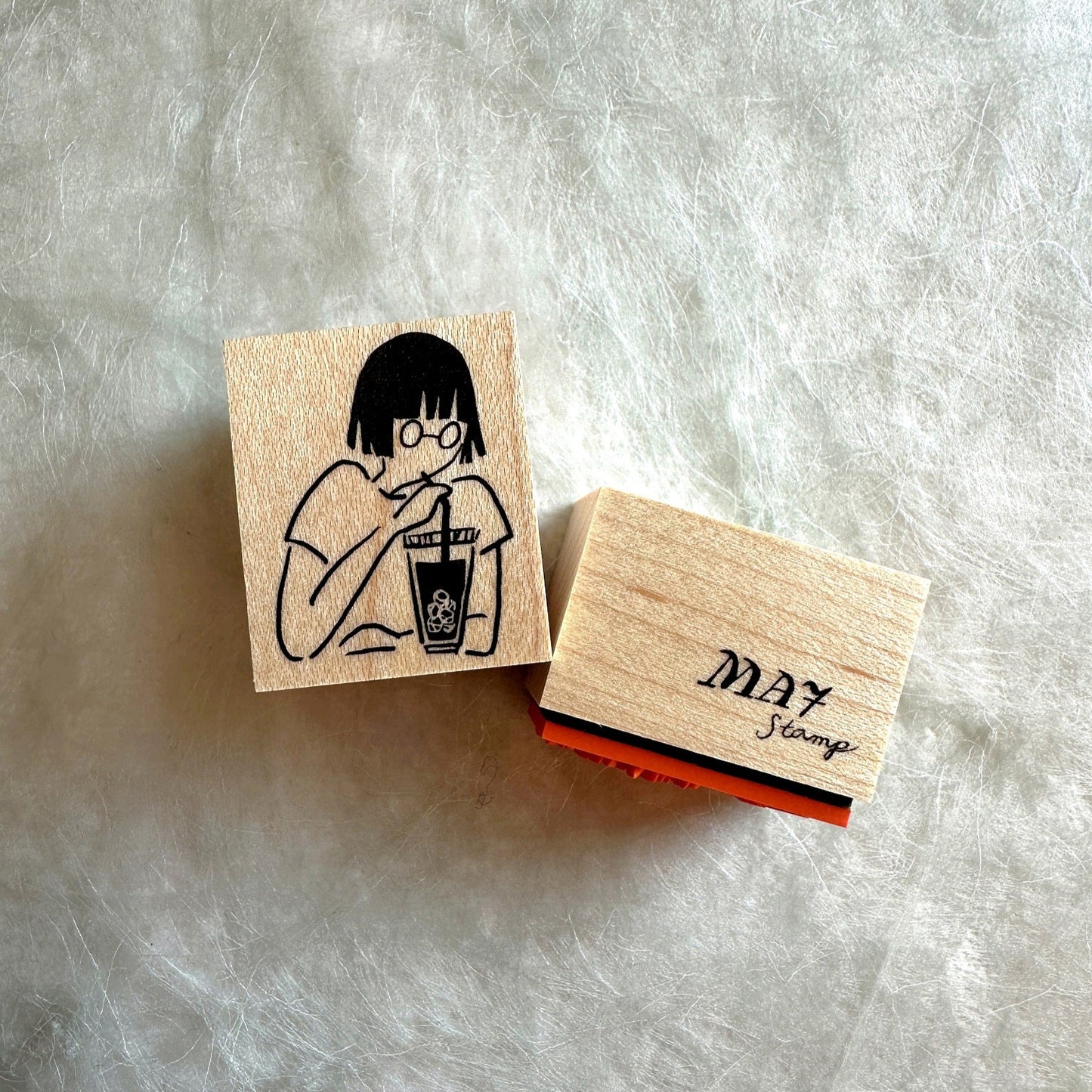 MA7 stamp - Potted Plant rubber stamp