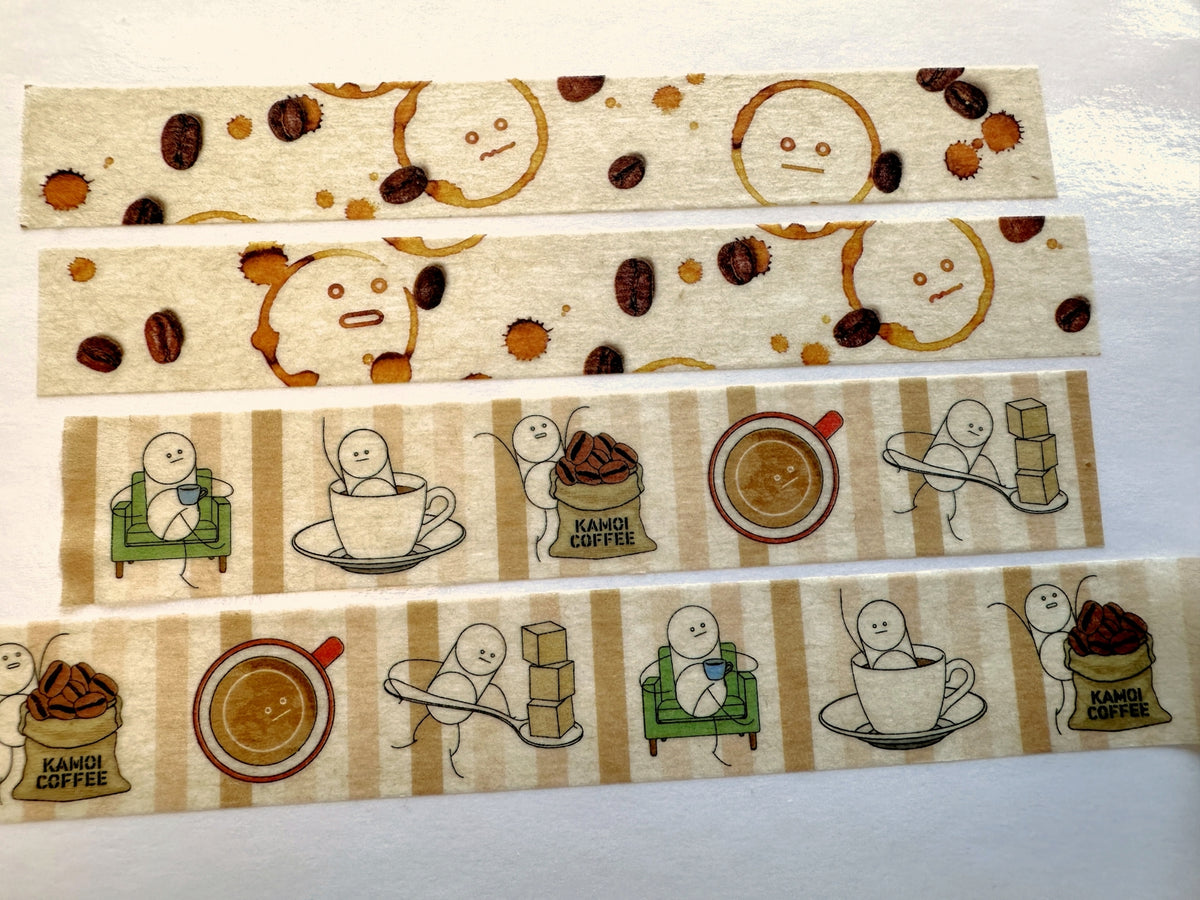 mt upcycle - Recycled coffee filter washi tapes SAMPLES