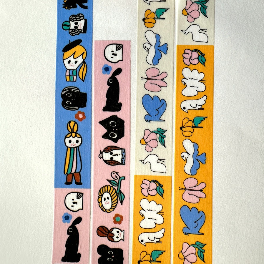 mt x Jenni Tuominen - Sinilintu washi tape SAMPLES