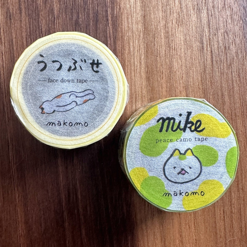 Makomo x Osoblanco - Face Down washi tape SAMPLES