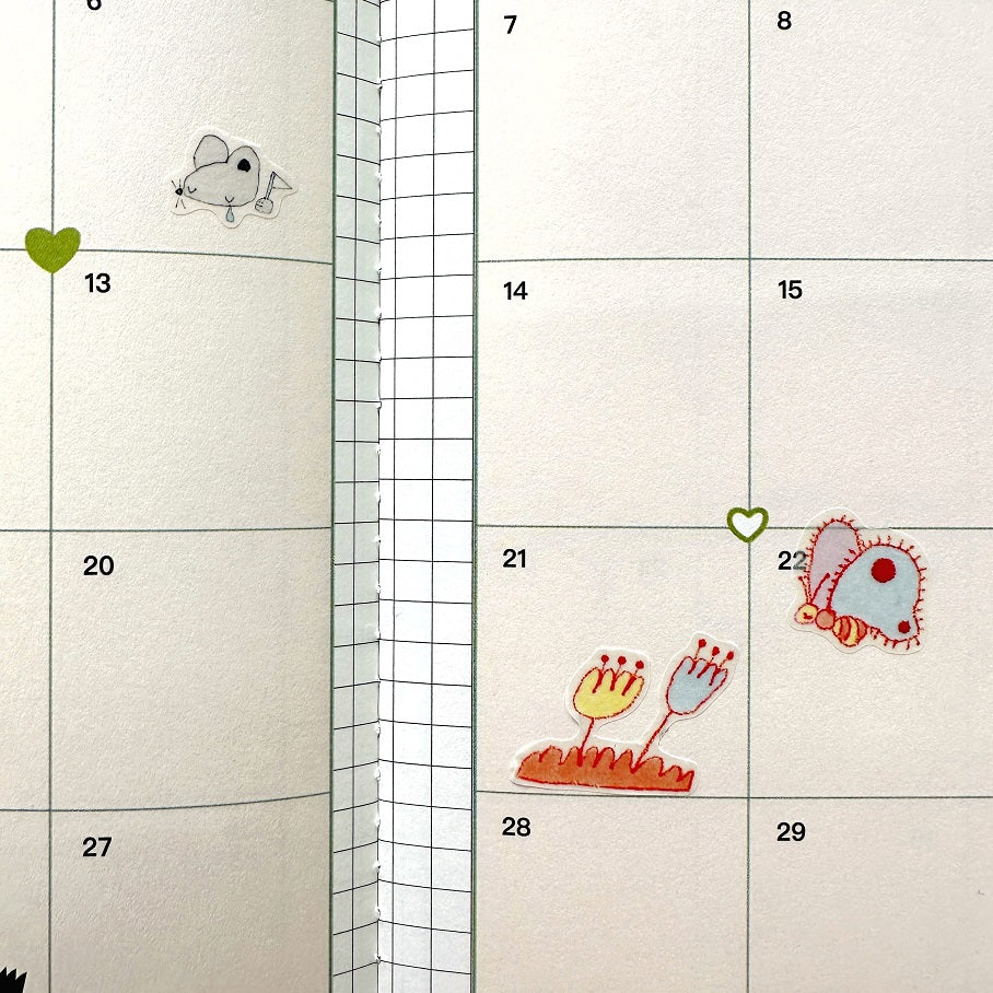 袜子Meow - Fairy Tale kiss-cut washi tape SAMPLES