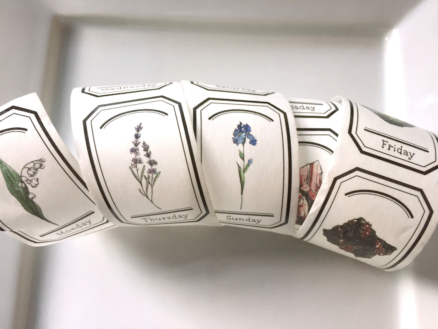 Modaizhi - Collection: Illustrated Handbook washi tape SAMPLES