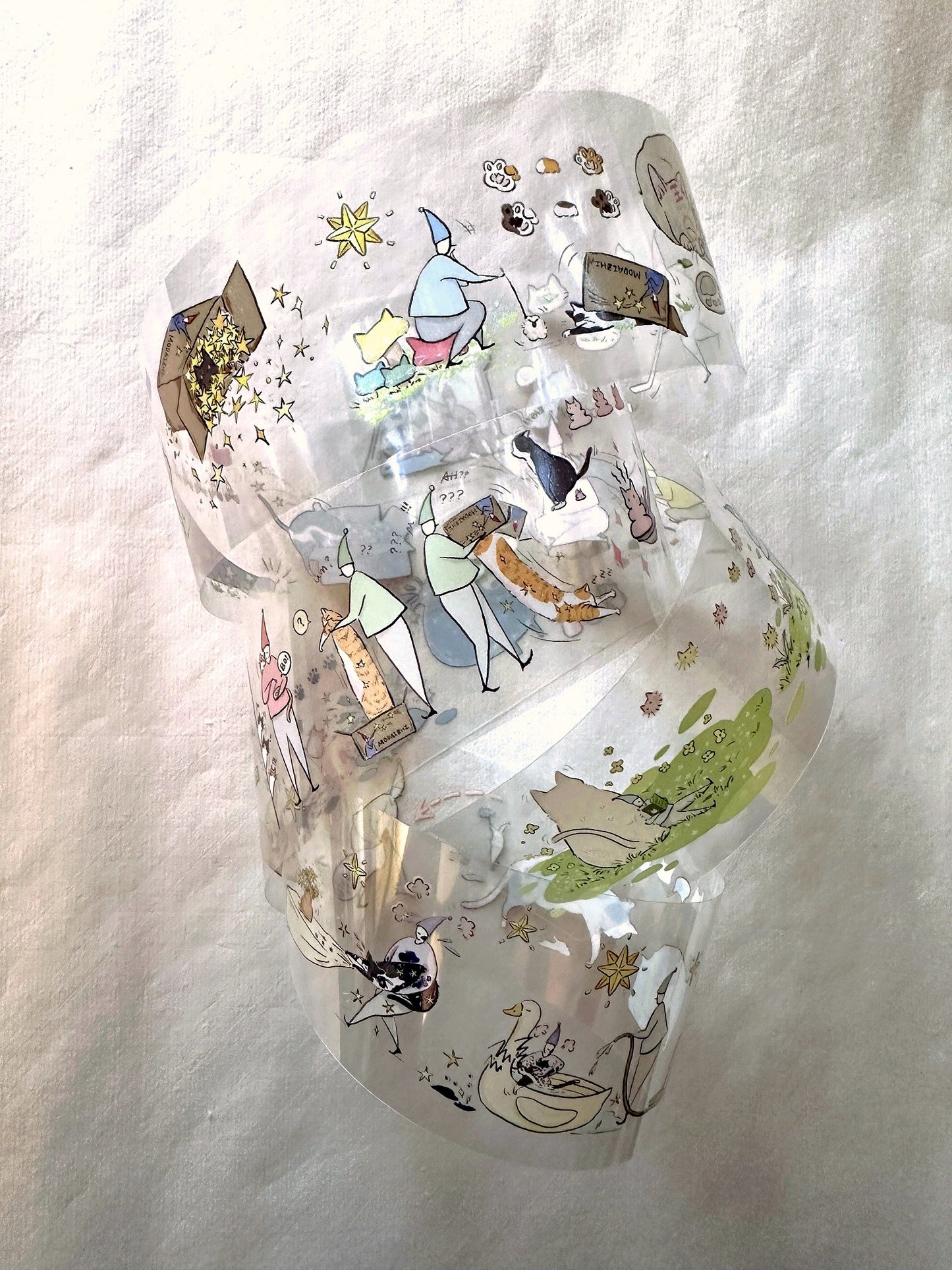 Modaizhi - Cat Attendant washi & PET tape SAMPLES