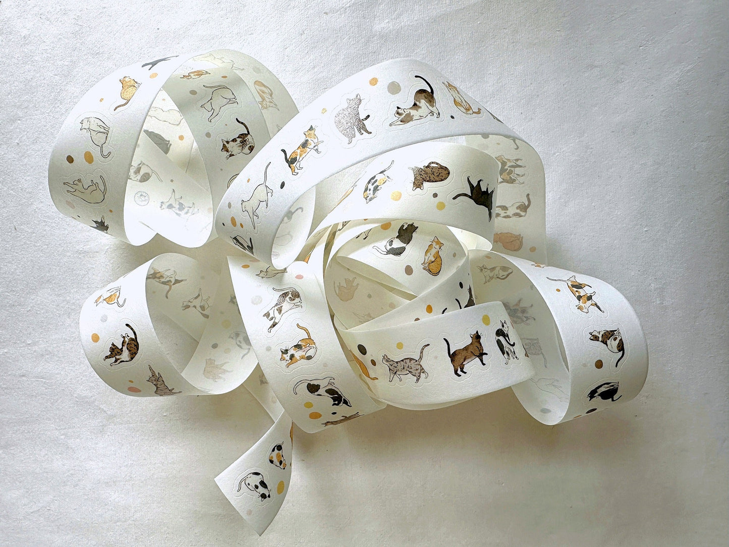 Modaizhi - Meow Meow Meow kiss-cut tape SAMPLES (250 cm loop)