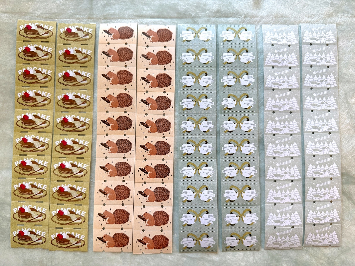 Ivy Snow - Winter label sticker roll SAMPLES