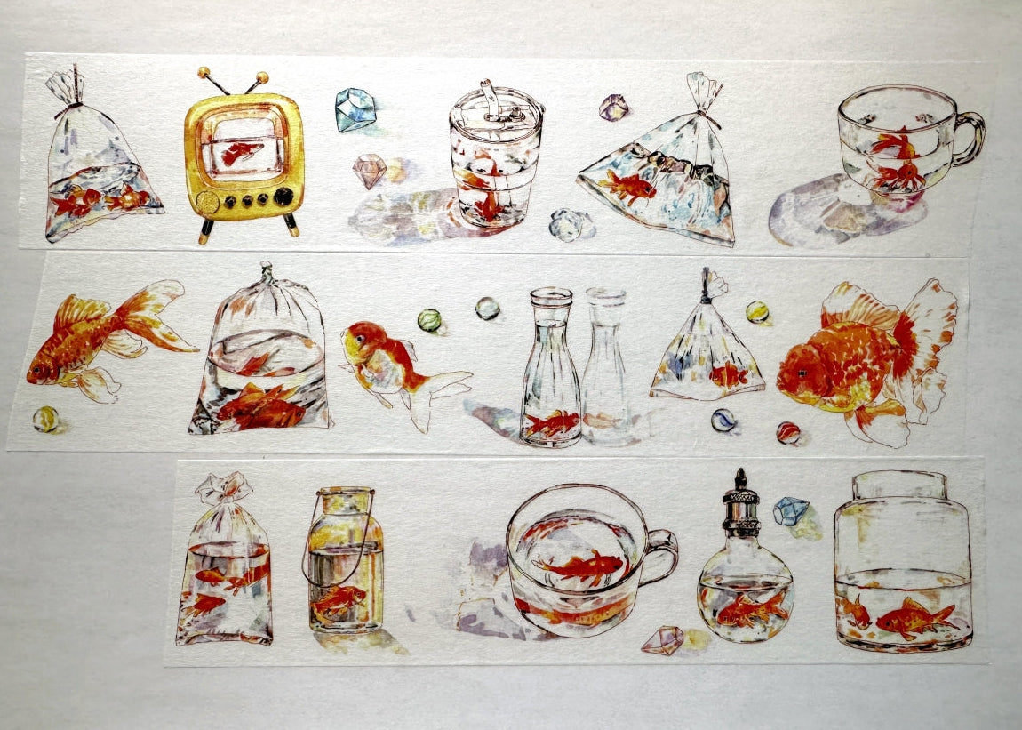 Moodtape - Goldfish washi tape SAMPLES