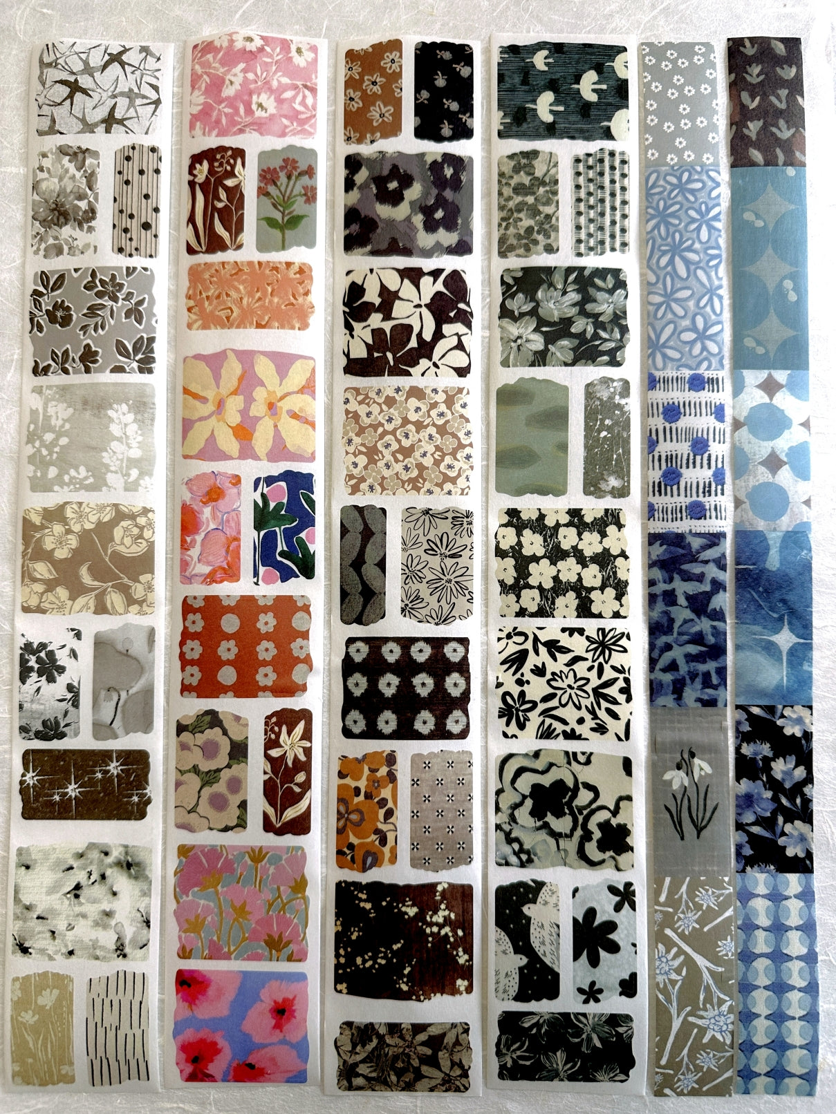 Muguang (Brand) - Empty Mountain Weaving series pre-cut washi tape SAMPLES