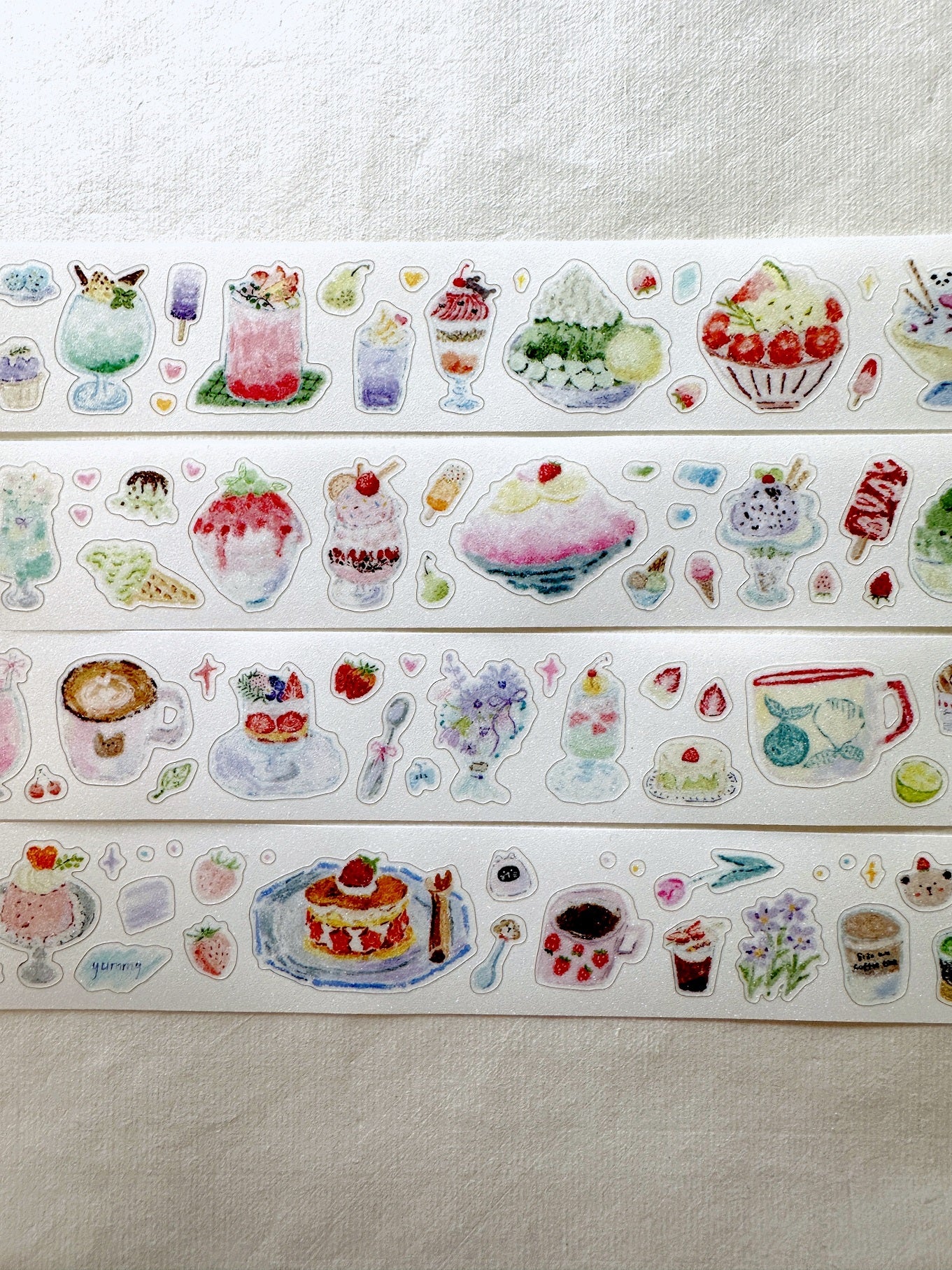 MuZiShan Studio - Sweet Frozen Treats kiss-cut PET & paper tape SAMPLES