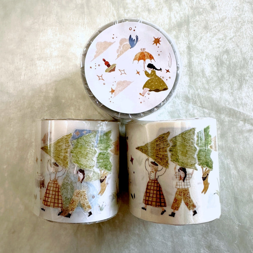 MuZiShan Studio - Fairy Tale of the Forest kiss-cut washi tape (4.5 cm x 120 cm) SAMPLES