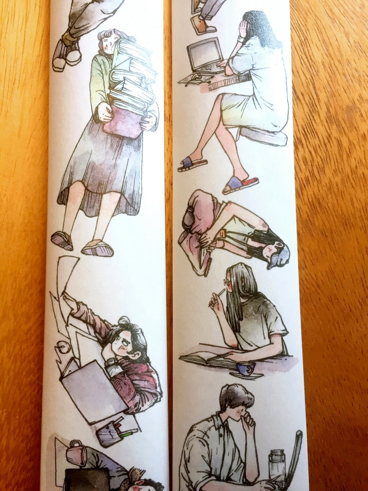 Idako - Weekday washi tape (5 cm x 261 cm) SAMPLES