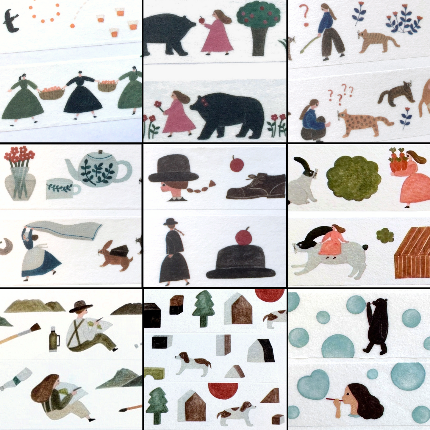 Necktie - Soap Bubbles washi tape SAMPLES