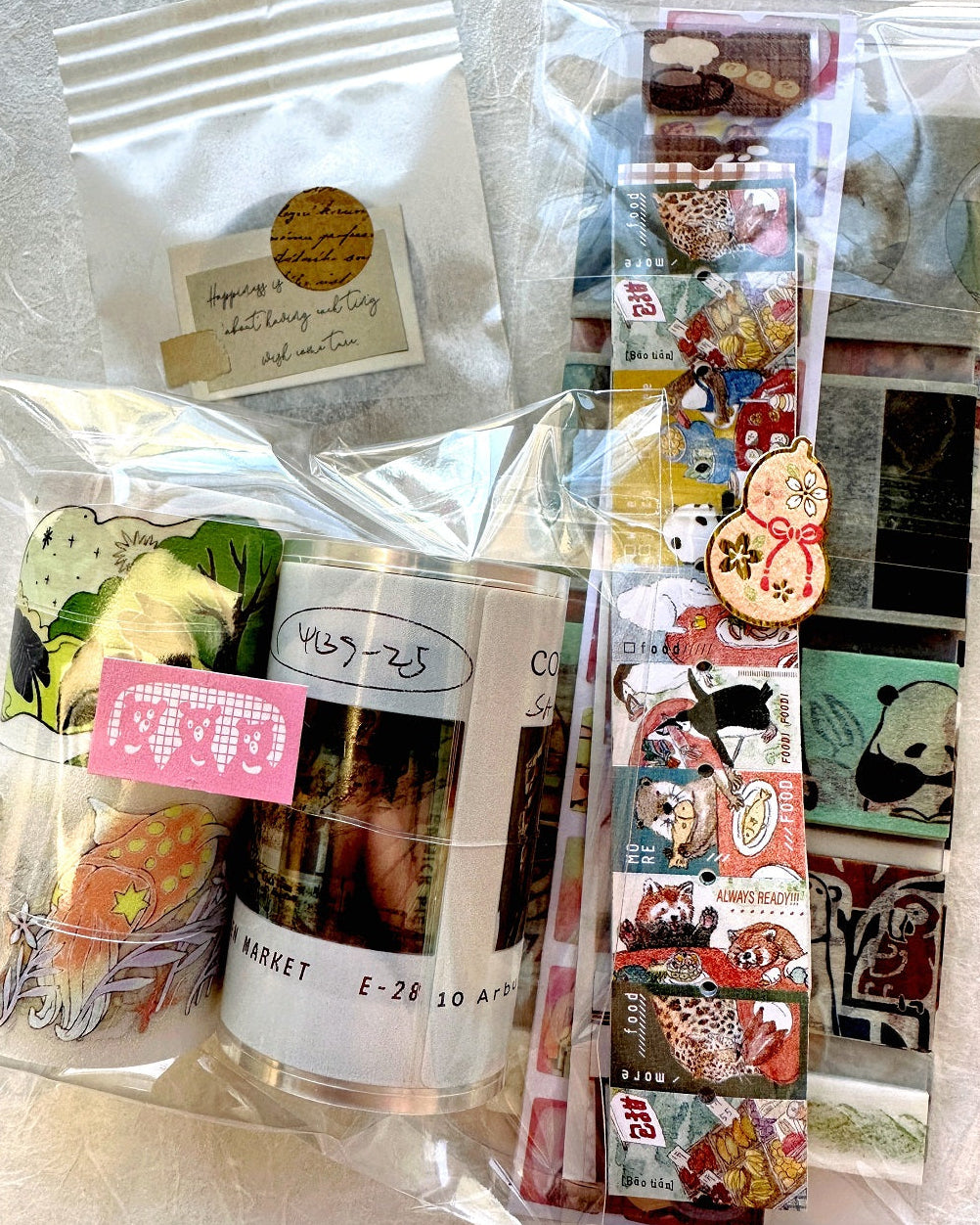 Jhu Gong Fan Hua - More Food 2.0 label sticker roll SAMPLES