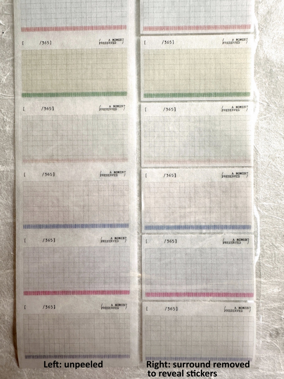 Nyret Design - Fragment kiss-cut washi tape SAMPLES