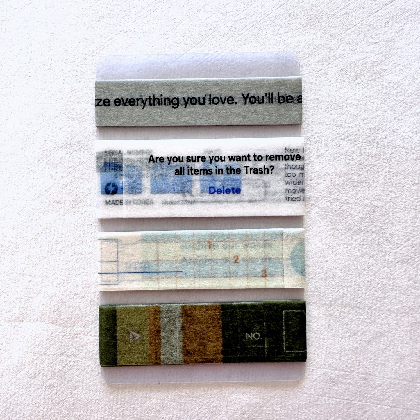 Organize a Bit - www. Korean masking tape SAMPLES