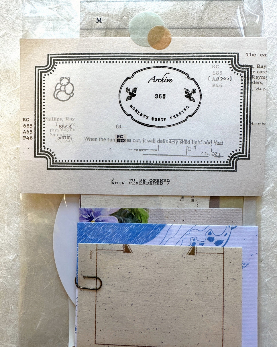 Nyret Design - Note paper ephemera SAMPLER