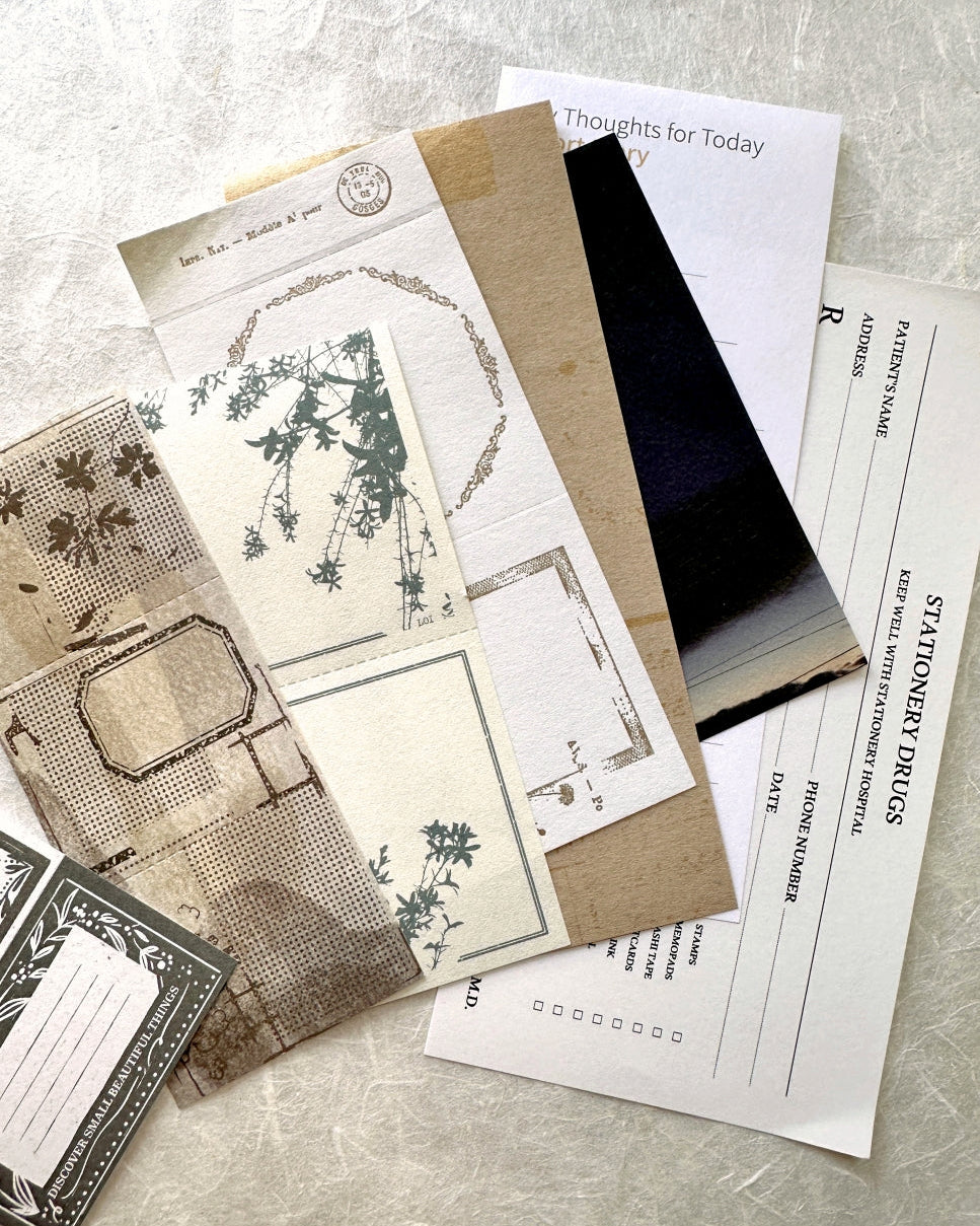 Journaling Ephemera Paper Assortment SAMPLERS (25 pieces)